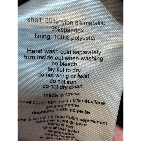 DB Studio Metallic Glitter Corset Dress Size 18 Black/Silver Stretchy Ruche Side - Picture 3 of 16